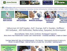 Tablet Screenshot of golfsweden.com